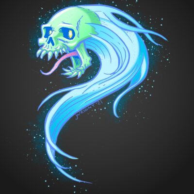 Image of a terrifying ghost Ghost