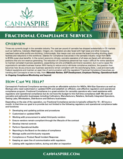 Cannaspire Fractional Compliance