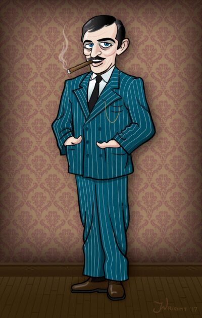 Caricature of the incomparable John Astin as Gomez Addams Gomez Addams