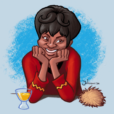 Caricature of the lovely and talented Nichelle Nichols as Lt. Uhura. Lieutenant Uhura