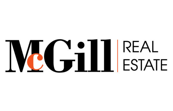 Logo for a real estate company. McGill Real Estate