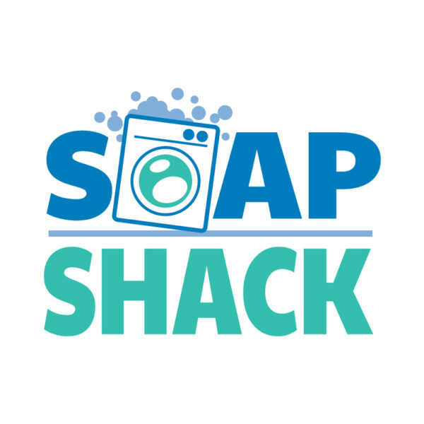 Logo for a independent laundry business The Soap Shack