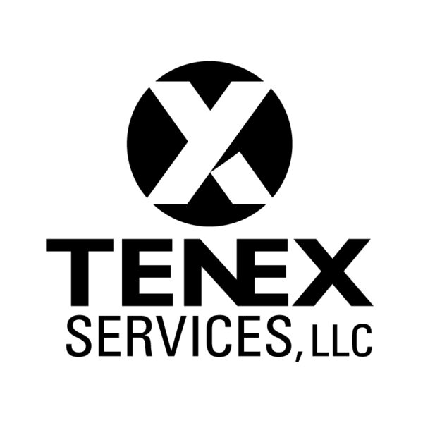 Logo for a commercial property maintenance service. Tenex Services, Inc
